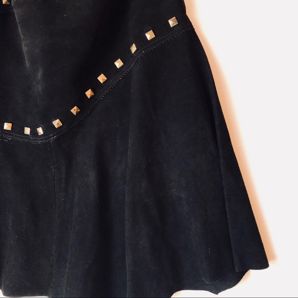 Alberto Makali Suede Leather Skirt - Picture 3 of 5